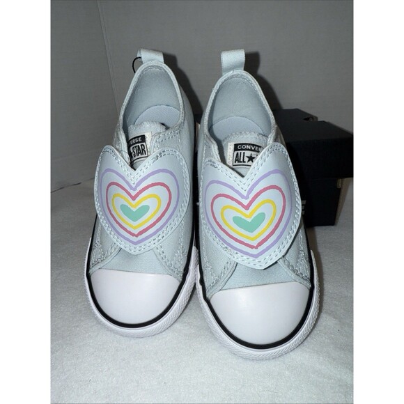 New Converse Chuck Taylor All Star Heart Slip-Ons Size 5  Baby/Toddler - Picture 8 of 12